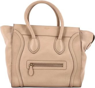 Celine Luggage Bag Grainy Leather Mini tote bag - Beige