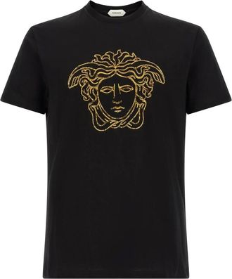 Versace Hombre, Camisetas, Negro, Talla: S