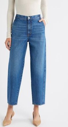 Frame Denim The Candle High Waist Barrel Jeans in Swan at Nordstrom Rack, Size 28