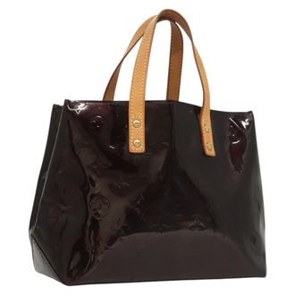 Louis Vuitton Reade Handbag Monogram Vernis Purple Patent_Leather Handbag (Pre-Owned)
