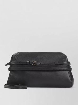 Moschino belt detail calfskin shoulder bag