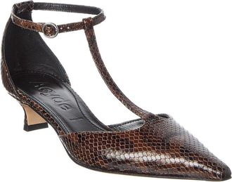 Aeyde Liz Snake-Embossed Pump