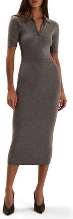 Favorite Daughter The Hard to Get Midi Dress in Heather Grey at Nordstrom, Size X-Small