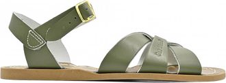 Salt-Water Womens Original Handstitched Sandal In Olive