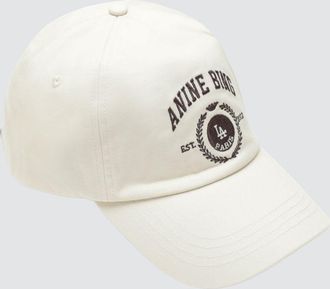 Anine Bing Cappello da baseball in cotone con stemma ricamato