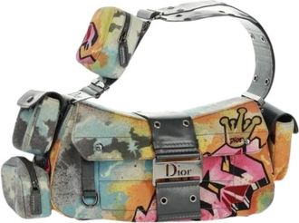 Dior Pre-owned Vintage Canvas Schoudertas - Dames - Vintage Schoudertas - Veelkleurig - ONE Size - Vintage