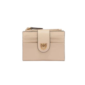 Pinko Wallets & Cardholders, female, Beige, Size: ONE SIZE Love Birds Small Square Wallet