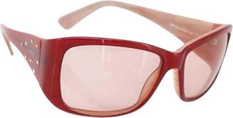 Chanel Pre-owned Plastic Zonnebrillen - Dames - Vintage Accessoires - Rood - ONE Size - Vintage
