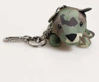 Dolce & Gabbana Camouflage Multicolor Animal Silhouette Keychain Keyring Accessory