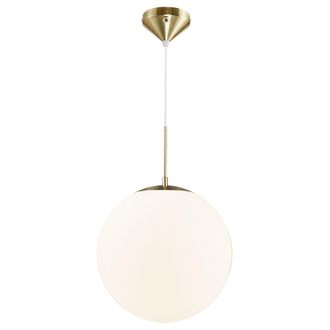 Nordlux Modern Indoor Pendant Light Brass Glass E27 Hand Blown Glass - Mains Powered, IP20 in Gold