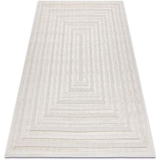 RugsX Rugsx - Alfombra Santo Sisal 0999 Geom&eacute;trica Blanco White 160x220 Cm