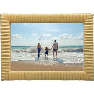 Mariposa Woven Texture Yellow 4 x 6-Inch Picture Frame at Nordstrom