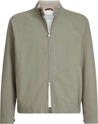 Brunello Cucinelli Jack met rits - Groen