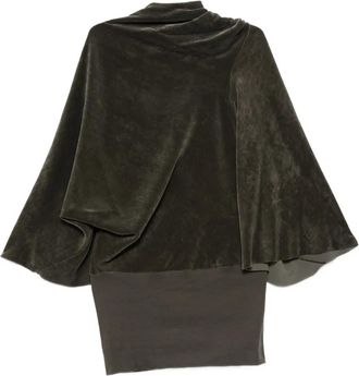 Rick Owens Top Concordians Cylinder con maniche a campana - Verde