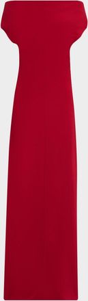 Proenza Schouler Rosina Draped Double-Crepe Dress
