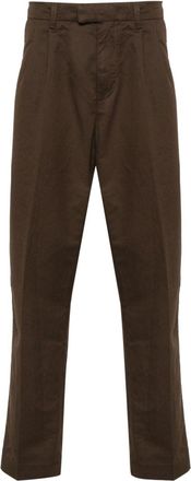 Nn.07 Fritz 1912 tapered-leg trousers - men - Linen/Flax/Cotton - 33/32 - Brown