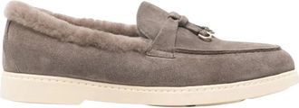 Doucal's Adler Loafers - Dames - Loafers - Grijs - 39 1/2 EU - Leer - Schoenen