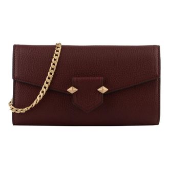Pourchet Tassen, Dames, Rood, ONE Size, Leer, Pochette S&egrave;vres