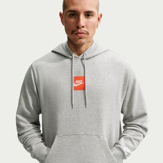 Nike Mens Club French Terry Hoodie in Grey | IM5540-063