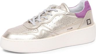 D.A.T.E. Gelamineerde Step Schoenen Platinum Model - Dames - Sneakers - Grijs - 40 EU - Schoenen