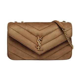 Saint Laurent Tassen, Dames, Bruin, ONE Size, Middelhoge Schoudertas