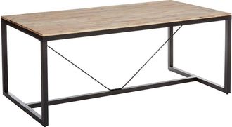 Atmosphera Atmosphera - Mesa De Comedor edena - Metal Y Madera De Acacia Cr&eacute;ateur DInt&eacute;rieur