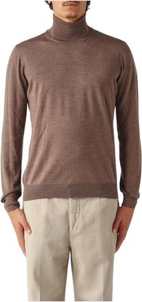 Gran Sasso Heren, Truien, Bruin, Maat: L Zijde