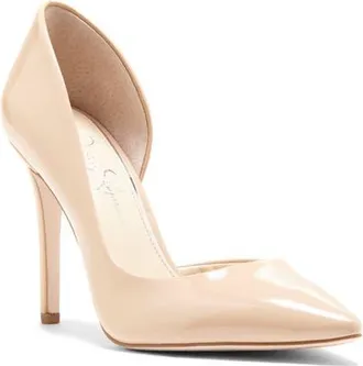 Jessica Simpson Prizma Half-dOrsay Pump in Mdbeige 01 at Nordstrom, Size 8.5