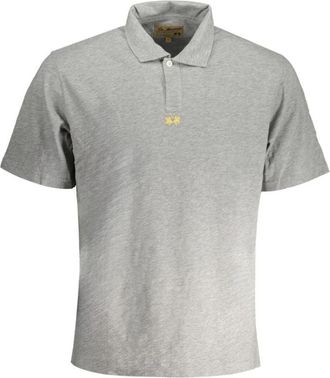 La Martina Polo Shirt met Korte Mouwen - Heren - Polos - Grijs - 2XL - Katoen - Tops