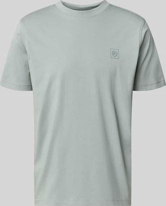 Lerros T-Shirt mit Rundhalsausschnitt und Logo-Print in Mint, Gr&ouml;&szlig;e XXXL