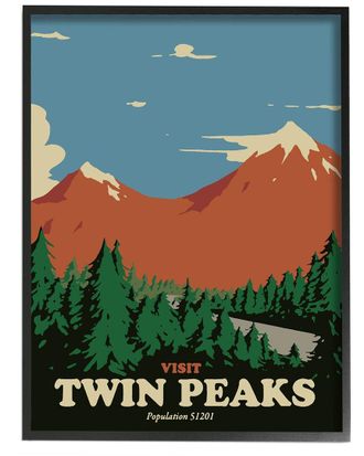 Stupell Industries Visit Twin Peaks Mountain Landscape By Matheus Lopes Castro Wall Art