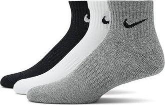 Nike Everyday Cushion Ankle Socks 3-Pair Pack Mens Shoes 1 : SM (US 4-6 Big Kid Shoe Size - Womens Shoe 4-6), Cotton/Nylon/Polyester