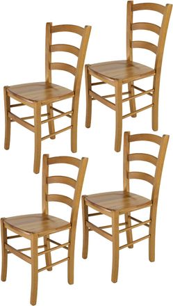 Tommychairs Tommychairs Set 4 Sillas Venice En Madera De Haya Color Roble