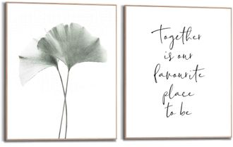 Reinders Bild mit Rahmen »Botanisch - Japanischer Nussbaum -« 2 Stk. tlg. Zitat - Familien - Liebe