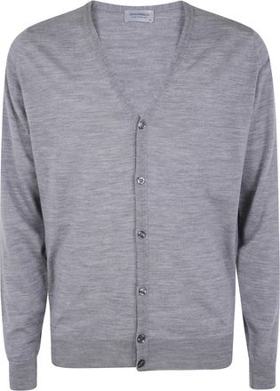 John Smedley Turtle Neck Sweater - Heren - Vesten - Grijs - S - Truien & Vesten