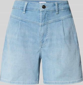 Rich & Royal Relaxed Fit Jeansshorts mit Bundfalten in Hellblau, Gr&ouml;&szlig;e 28