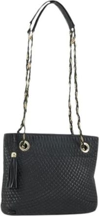 Bally Pre-owned Shoulder Bags, female, Black, Size: ONE SIZE Pre-owned Leather Shoulder Bag