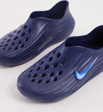 Nike ReactX - Sliders blu navy