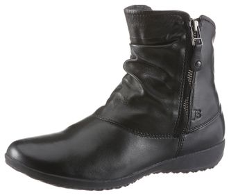 Josef Seibel Stiefelette JOSEF SEIBEL Naly 24, Damen, Gr. 38, schwarz, Leder, Schuhe Stiefelette, Reissverschluss Stiefel, Winterstiefelette mit zwei Reissverschl&uuml;