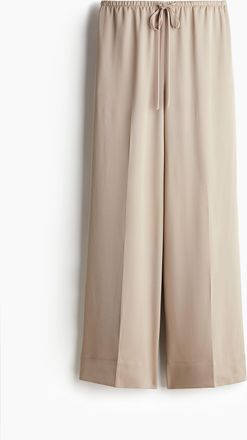 H&M Weite Hose mit Tunnelzug - Hellbeige