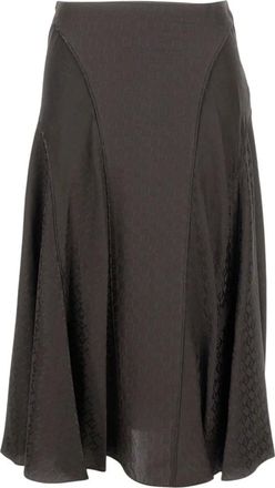 Fendi Mujer, Faldas, Marr&oacute;n, Talla: S