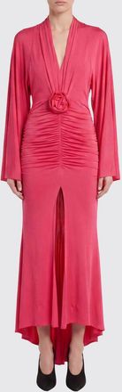 Blumarine Abito midi in jersey arricciato