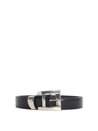 Versace Black Leather Belt