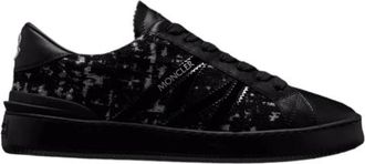Moncler Monaco M Sneakers - Dames - Sneakers - Zwart - 36 EU - Leer - Schoenen