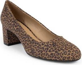 Aerosoles Faux Leather Pump in Tan Multi Mini Leopard Suede at Nordstrom Rack, Size 7.5