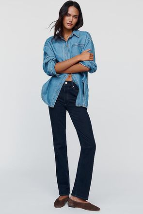DL1961 Halle Mid-Rise Straight-Leg Jeans