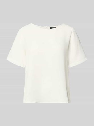 s.Oliver Black Label Regular Fit Blusenshirt mit Nahtrei&szlig;verschluss in Weiss, Gr&ouml;&szlig;e 34