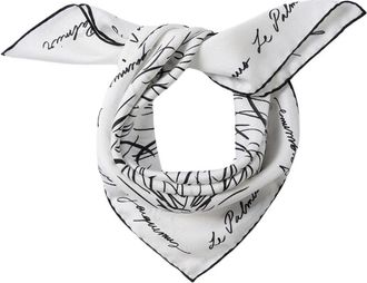 Jacquemus Le Foulard Herisson - Dames - Zijden sjaals - Wit - ONE Size - Accessoires