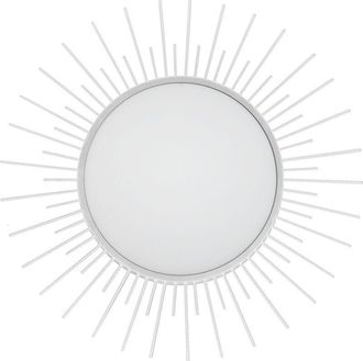 Lumicom Icaro Plafoniera, led integrato, 18W, 4000K, metallo/vetro, bianco opaco, D.60cm - Lumicom