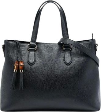 Gucci Pre-owned Handbags, female, Black, Size: ONE SIZE Pre-owned Vintage Handbag